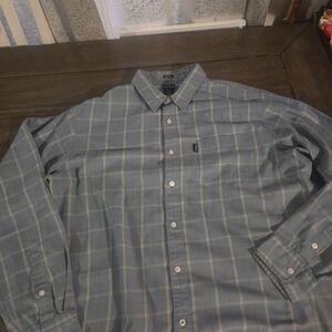 Men's Blue Plaid Shirt